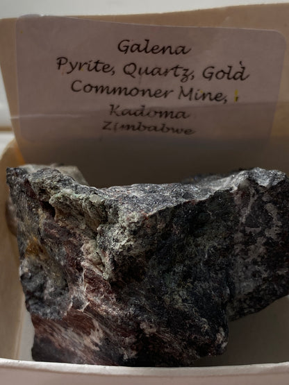 INTERESTING SPECIMEN FROM THE OLD COMMONER GOLD  MINE, ZIMBABWE 48g  MF5049