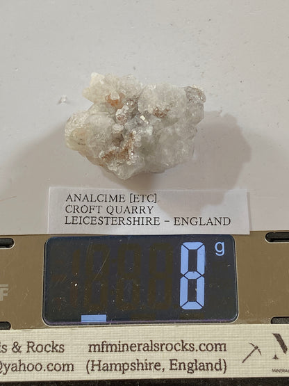 ANALCIME : CROFT QUARRY, BLABY, LEICESTERSHIRE. 8g MF5050