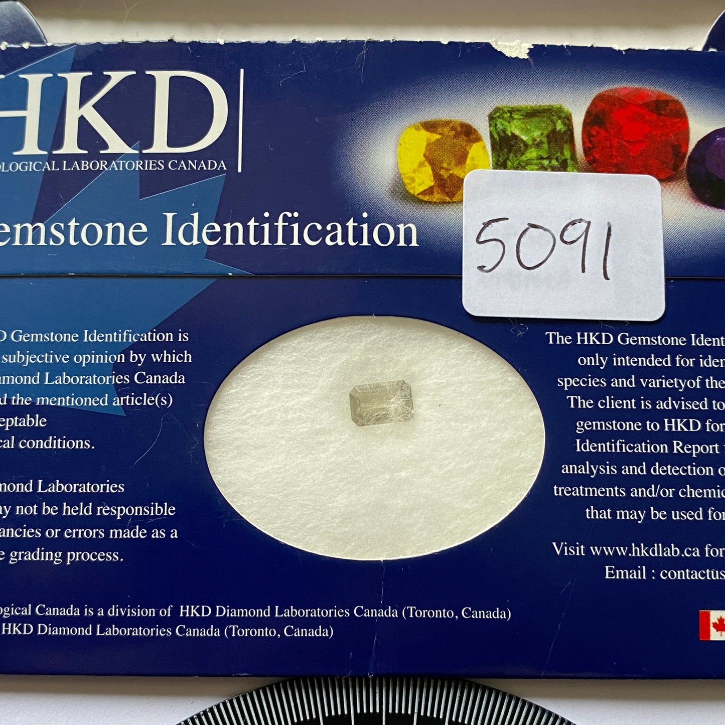 DIASPORE NATURAL GEMSTONE - TURKEY. 1.03Ct. MFG5091