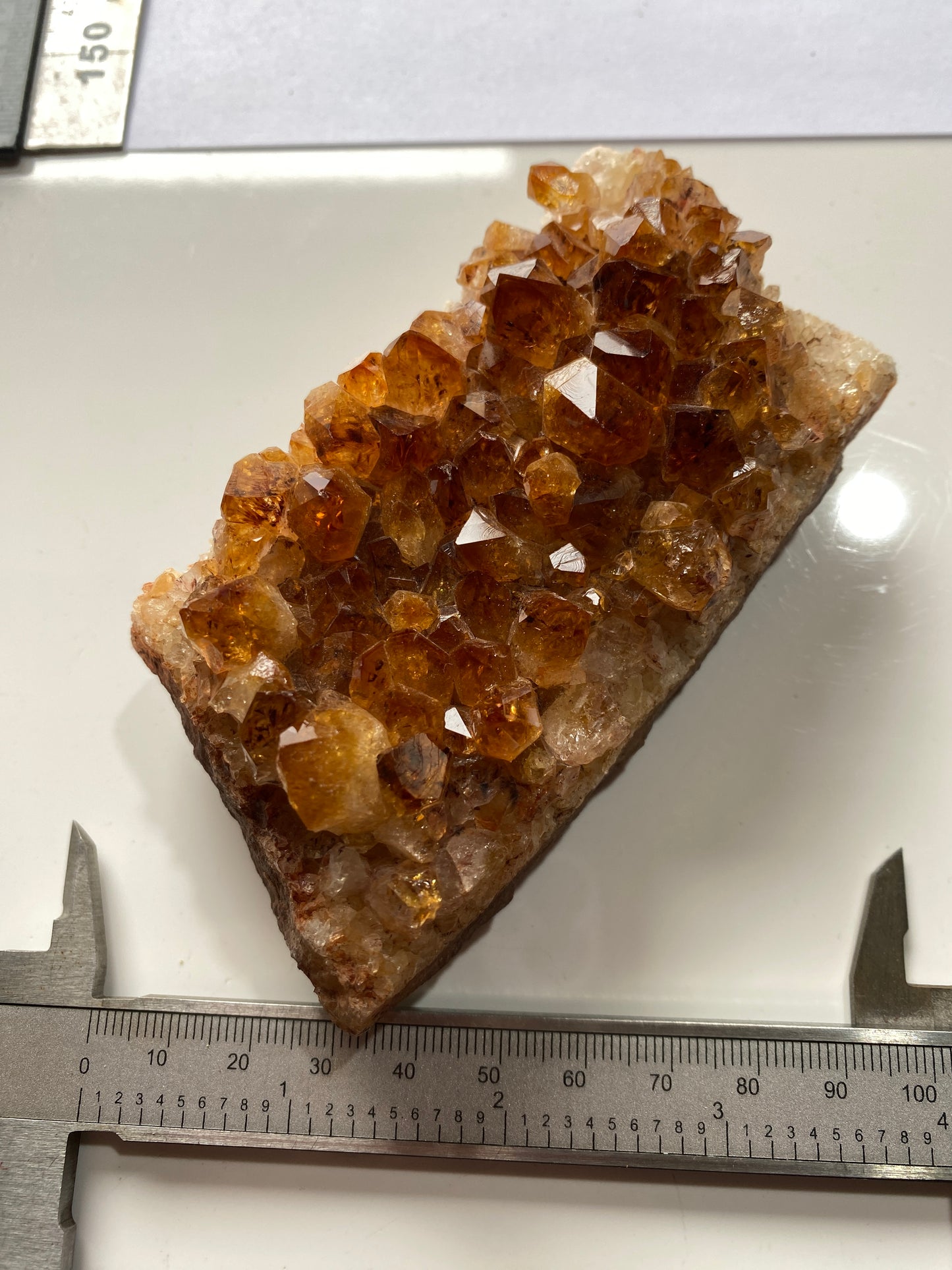 CITRINE QUARTZ CRYSTAL ASSEMBLAGE : CHARCOS, SAN LUIS POTOSI, MEXICO 296g MF5058