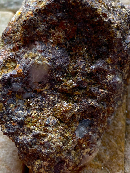 PHARMACOSIDERITE [ETC] : PENDARVES MINE, KILLIVOSE, CAMBORNE, CORNWALL  42g MF5059