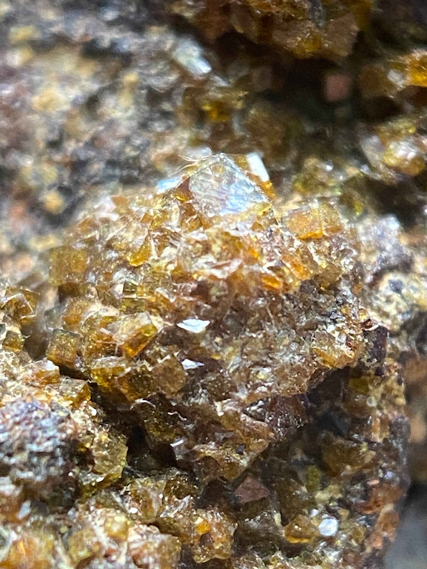 PHARMACOSIDERITE [ETC] : PENDARVES MINE, KILLIVOSE, CAMBORNE, CORNWALL  42g MF5059