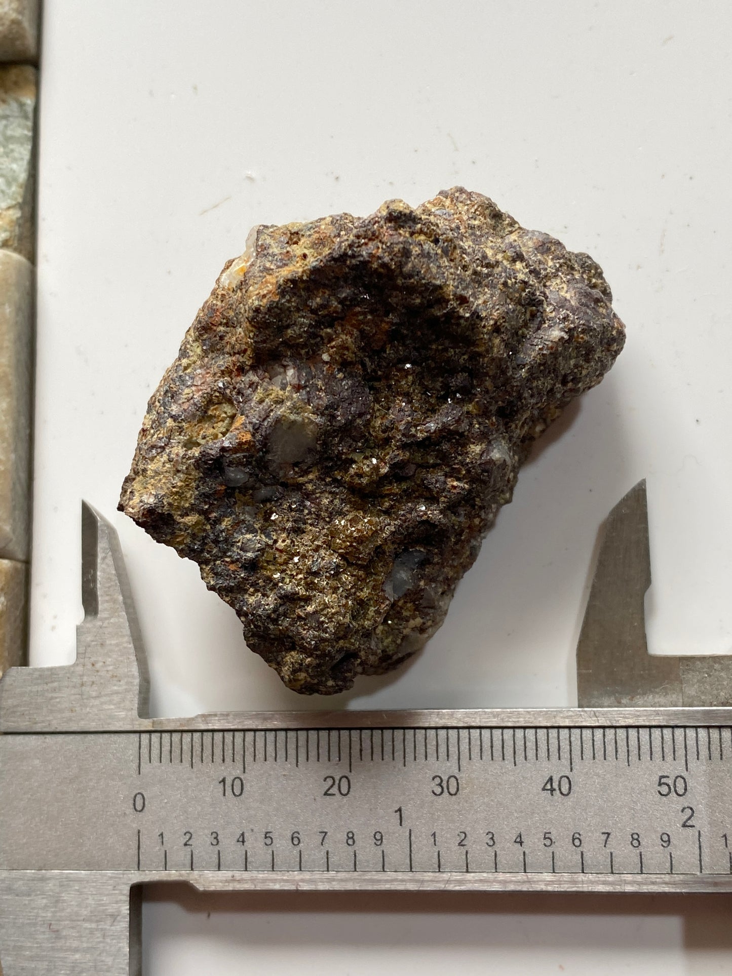 PHARMACOSIDERITE [ETC] : PENDARVES MINE, KILLIVOSE, CAMBORNE, CORNWALL  42g MF5059