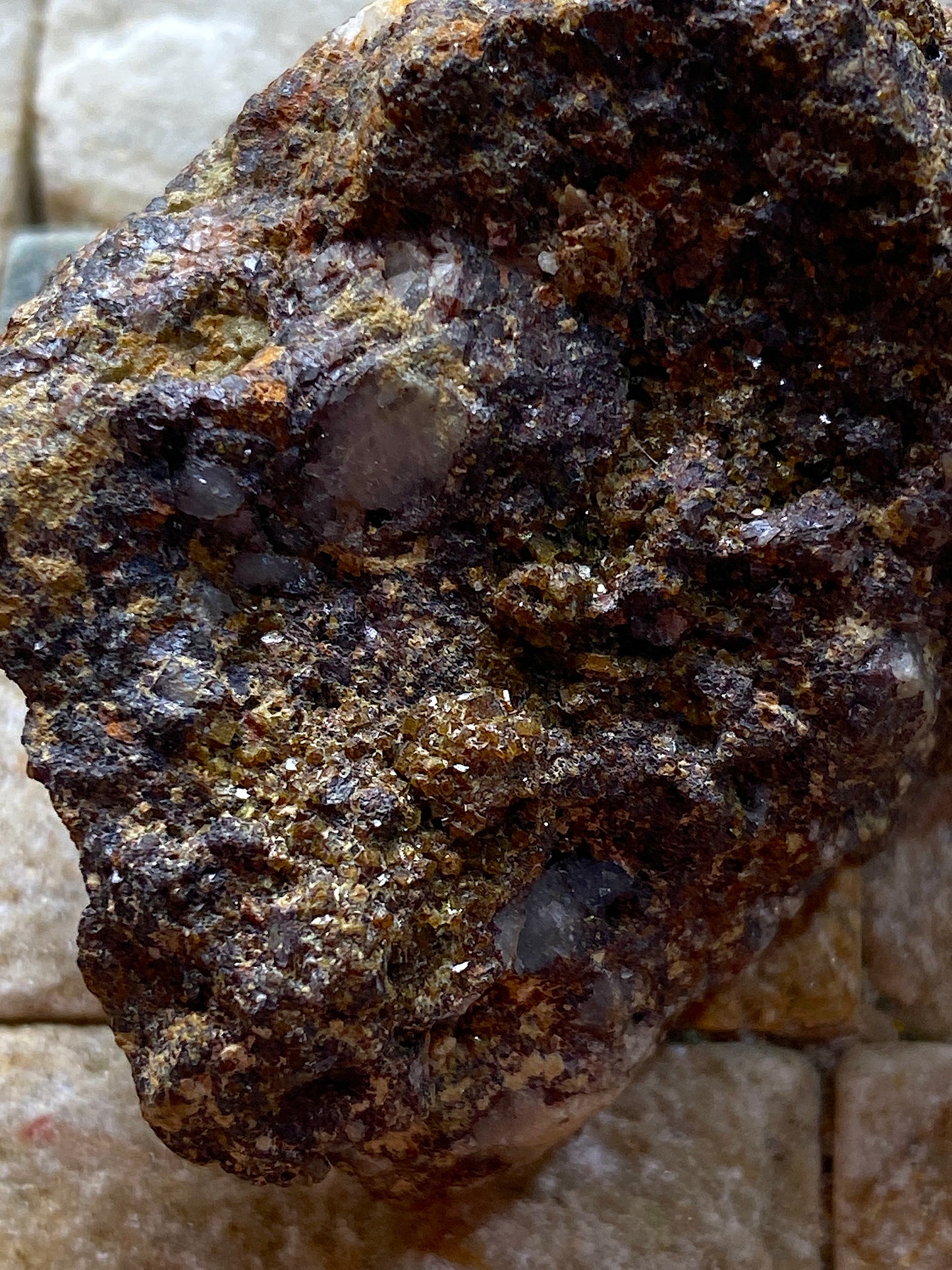 PHARMACOSIDERITE [ETC] : PENDARVES MINE, KILLIVOSE, CAMBORNE, CORNWALL  42g MF5059