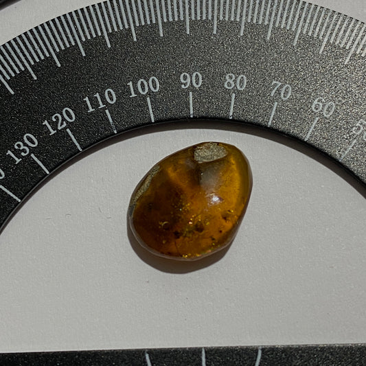 AMBER NATURAL GEMSTONE - KLAIPEDA, LITHUANIA.  1.50Ct MFG5095