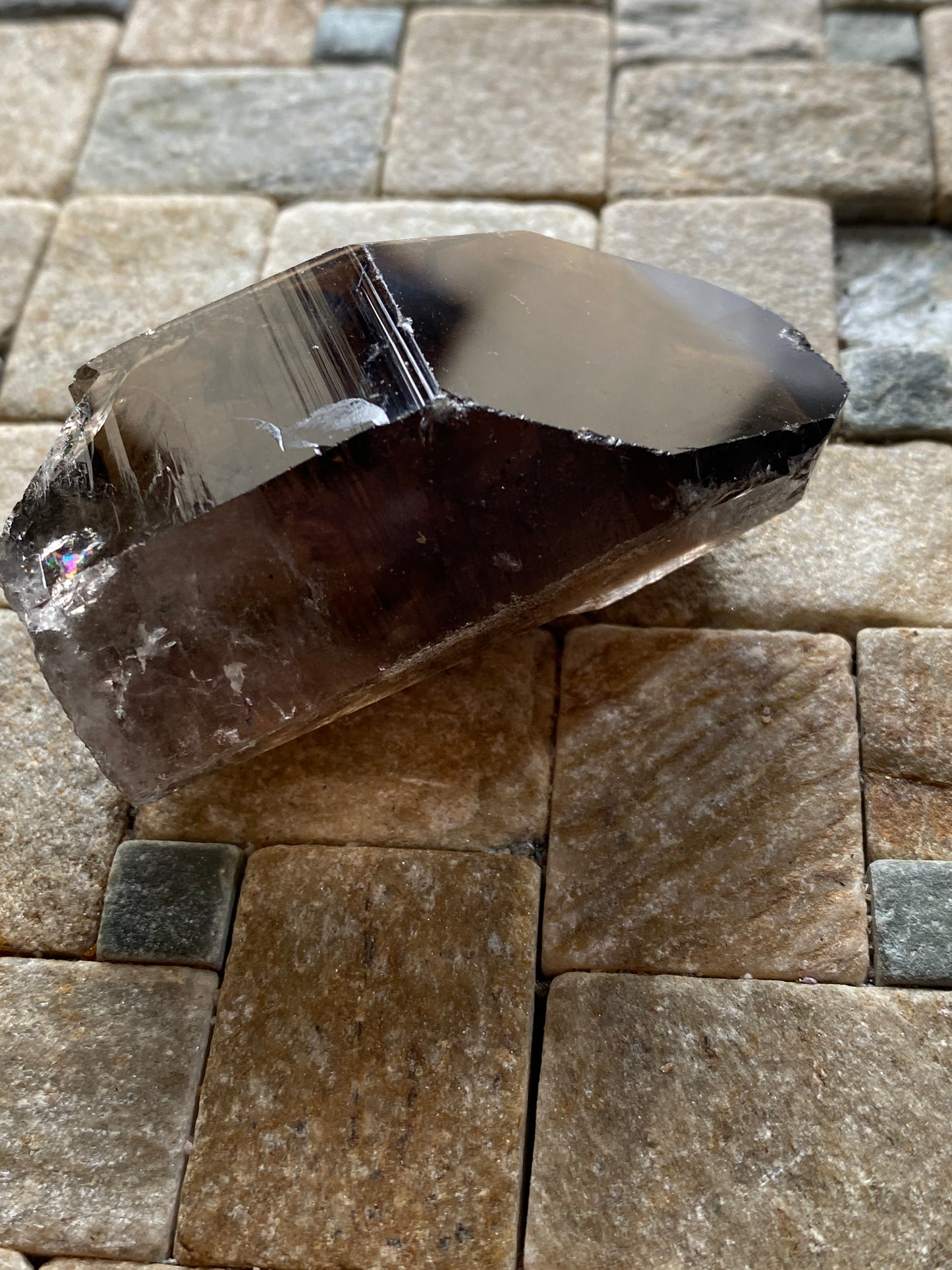 SMOKE QUARTZ CRYSTAL : MOUNT IDA, ARKANSAS, U.S.A.  95g. MF5060