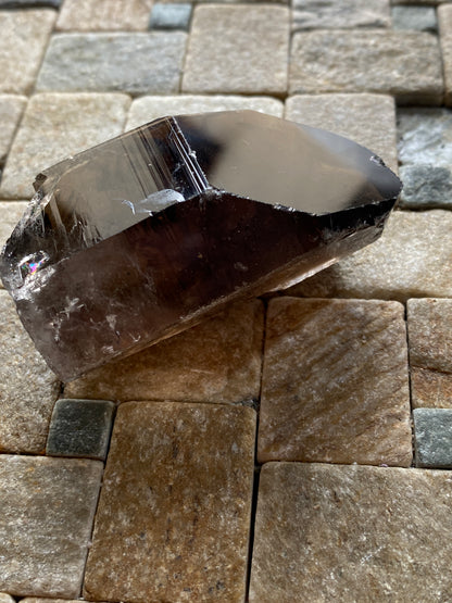 SMOKE QUARTZ CRYSTAL : MOUNT IDA, ARKANSAS, U.S.A.  95g. MF5060