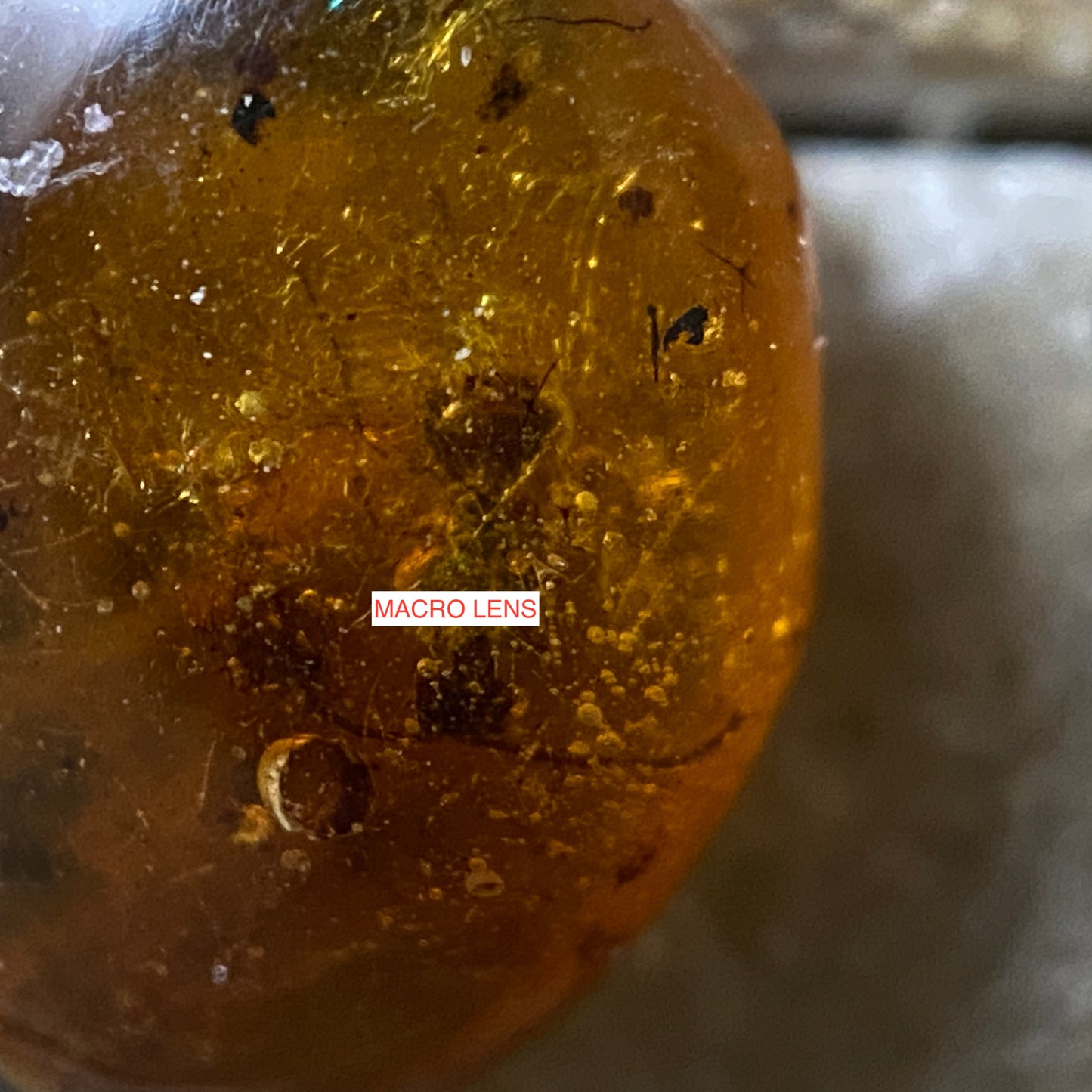 AMBER NATURAL GEMSTONE - KLAIPEDA, LITHUANIA.  1.50Ct MFG5095