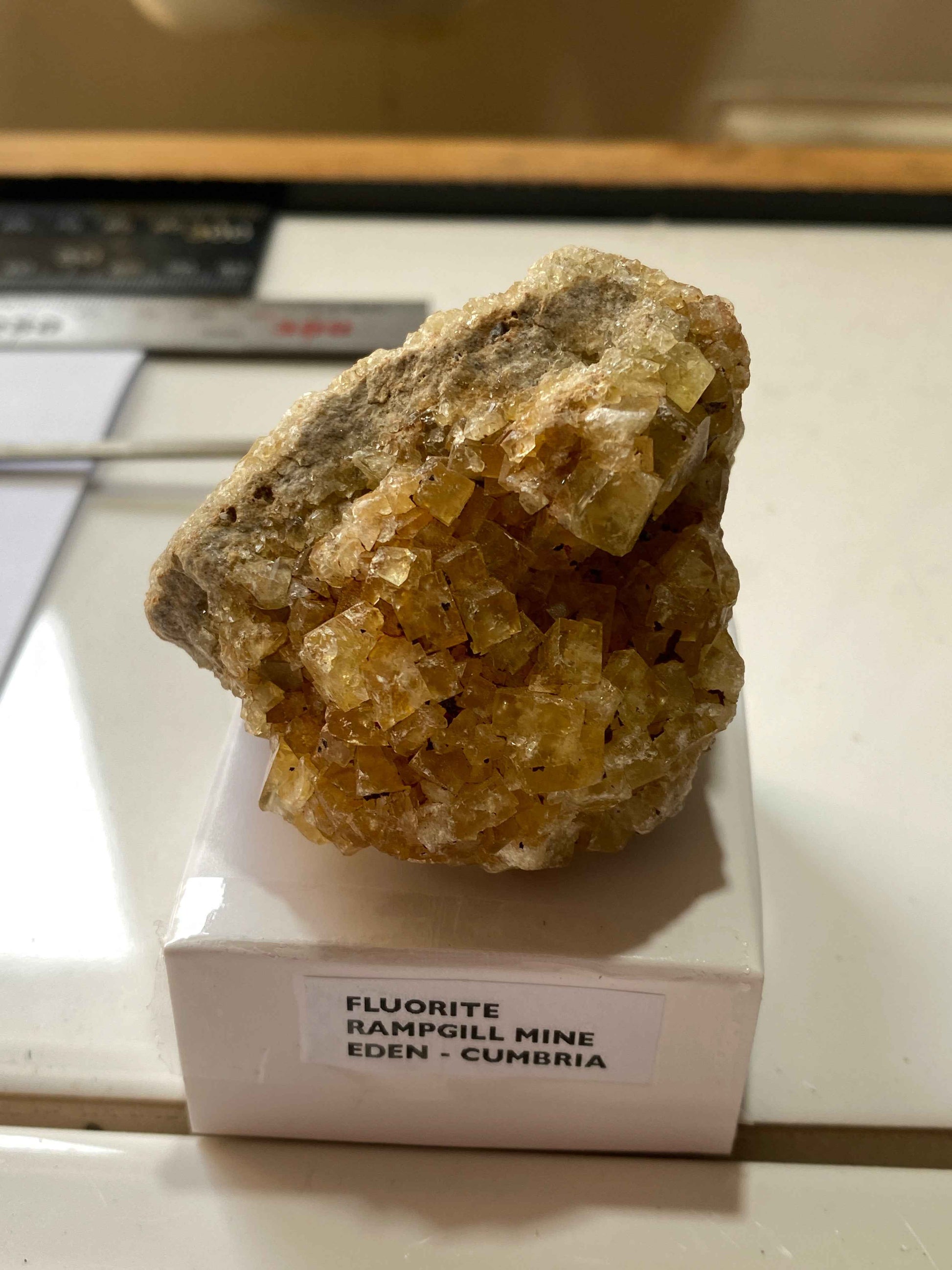 FLUORITE : RAMPGILL MINE, NENTHEAD, EDEN, CUMBRIA, ENGLAND. 134g MF5062