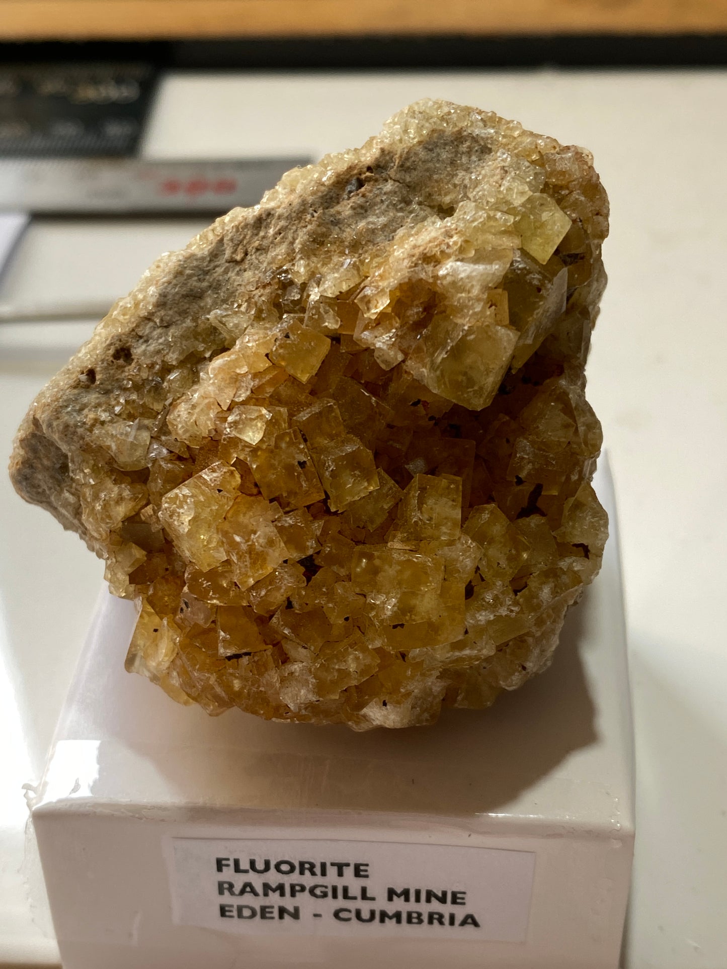 FLUORITE : RAMPGILL MINE, NENTHEAD, EDEN, CUMBRIA, ENGLAND. 134g MF5062