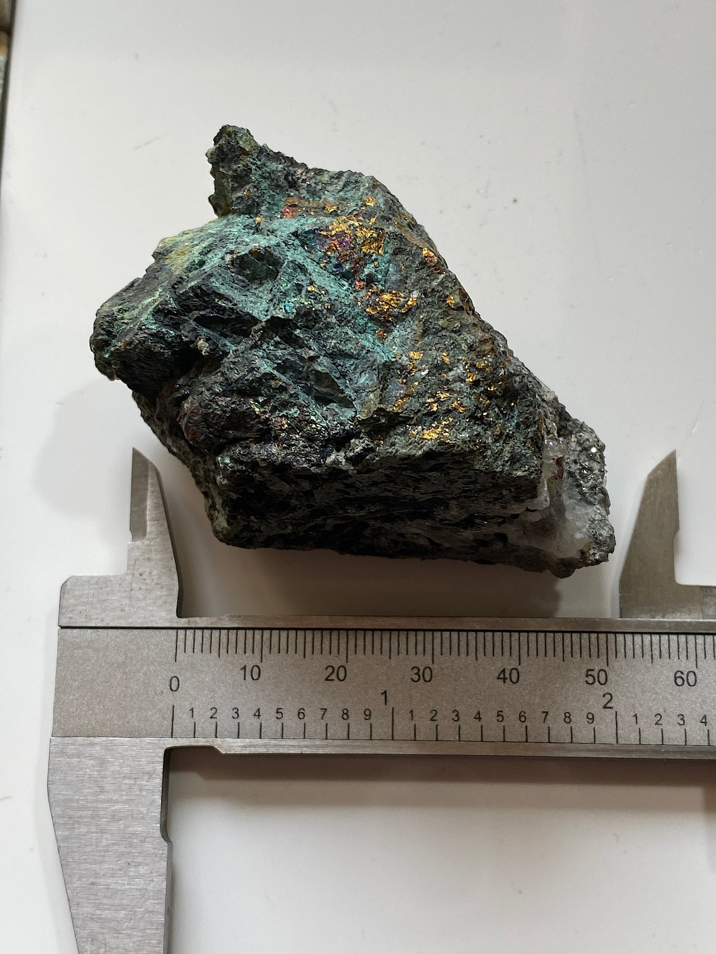 CHALCOPYRITE [ETC] : CRADDOCK MOOR MINE, ST CLEER, CORNWALL. 121g MF5063