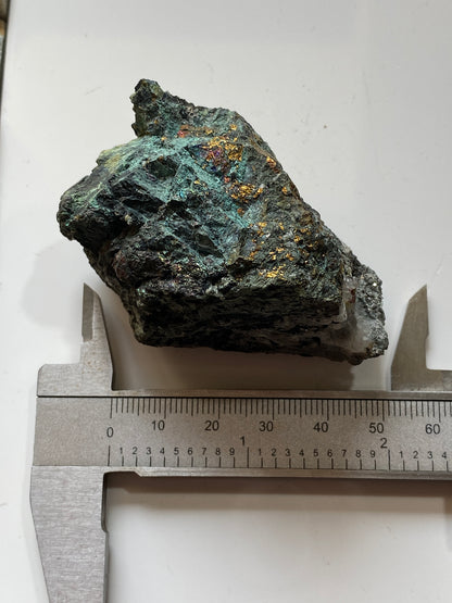CHALCOPYRITE [ETC] : CRADDOCK MOOR MINE, ST CLEER, CORNWALL. 121g MF5063