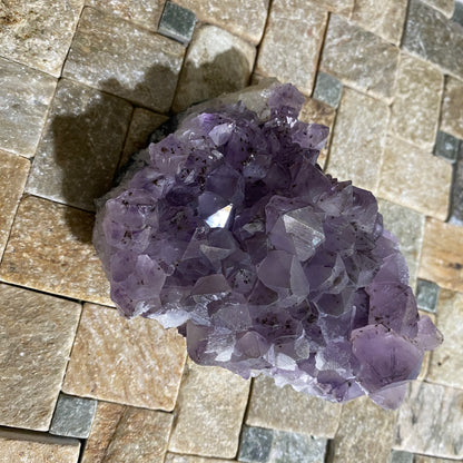 AMETHYST QUARTZ WITH GOETHITE - AMETISTA DO SUL, RIO GRANDE DO SUL. BRAZIL 325g  MF4140