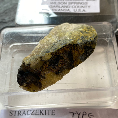 STRACZEKITE, MINERAL TYPE LOCATION, UNION CARBIDE MINE, ARKANSAS, U.S.A. 10g MF1839