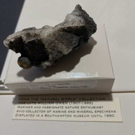 MINERAL SPECIMEN WITH CAMPYLITE FROM DRY GILL MINE, CUMBRIA. 44g. MF6324