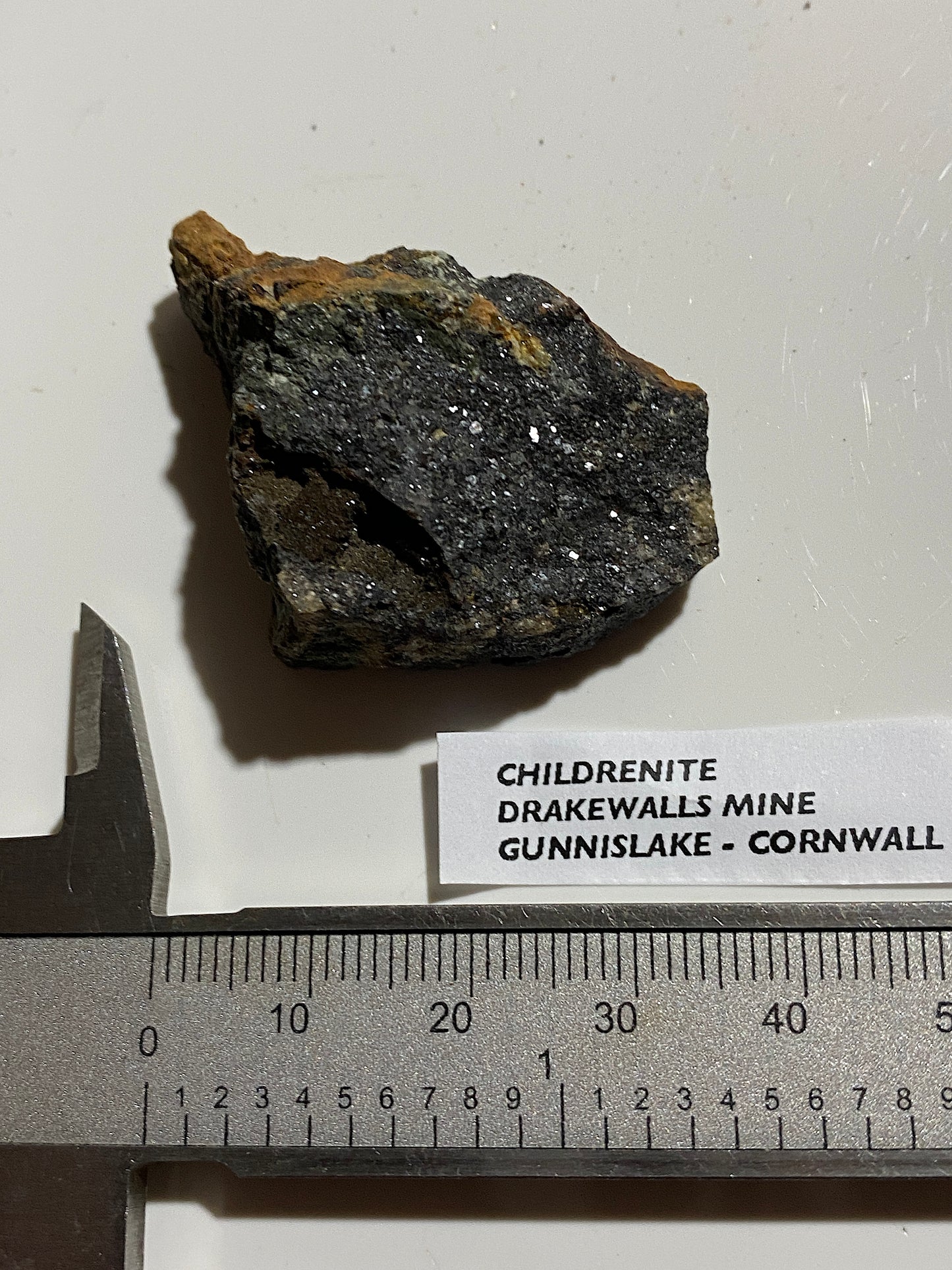 CHILDRENITE : DRAKEWALLS MINE,  GUNNISLAKE, CORNWALL 22g  MF5064