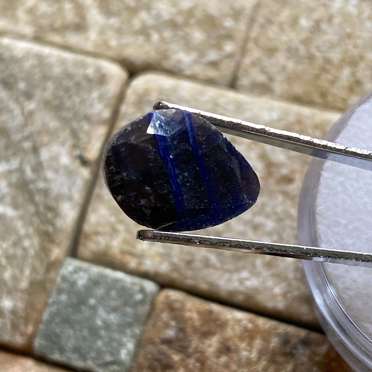 SAPPHIRE CORUNDUM NATURAL GEMSTONE - KASHMI, INDIA  6.20Ct  MFG5096