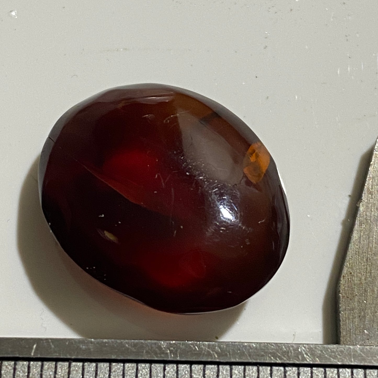 AMBER NATURAL GEMSTONE - LAMPUNG PROVINCE, SUMATRA, INDONESIA 8.60Ct. MFG5129