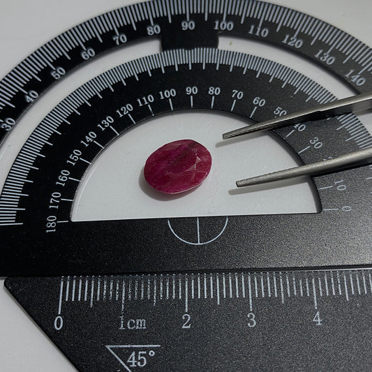 RUBY CORUNDUM NATURAL GEMSTONE - MUNDARARA MINE, LONGIDO, TANZANIA 5.45Ct MFG5380