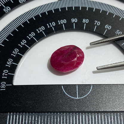 RUBY CORUNDUM NATURAL GEMSTONE - MUNDARARA MINE, LONGIDO, TANZANIA 5.45Ct MFG5380