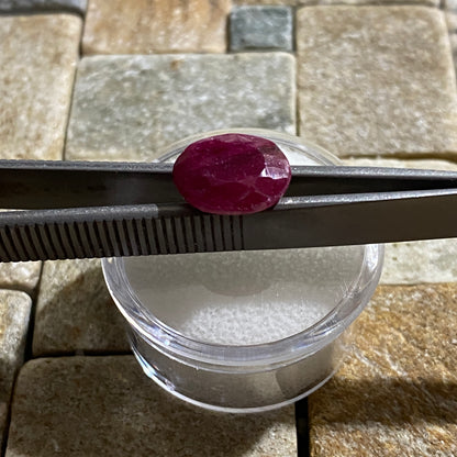 RUBY CORUNDUM NATURAL GEMSTONE - MUNDARARA MINE, LONGIDO, TANZANIA 5.45Ct MFG5380