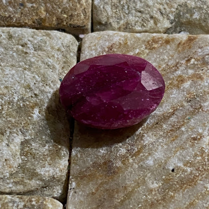 RUBY CORUNDUM NATURAL GEMSTONE - MUNDARARA MINE, LONGIDO, TANZANIA 5.45Ct MFG5380