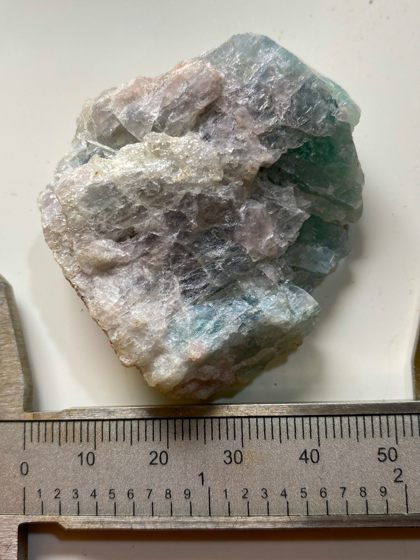 FLUORITE : GROVERAKE MINE, ROOKHOPE, CO DURHAM, ENGLAND. 48g. MF5068