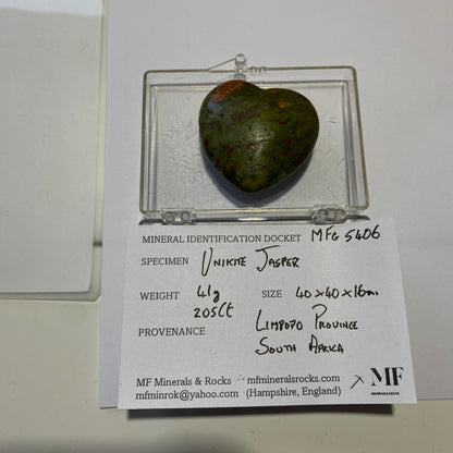 UNIKITE JASPER LARGE GEMSTONE - LIMPOPO, SOUTH AFRICA 41g [205Ct] MFG5406