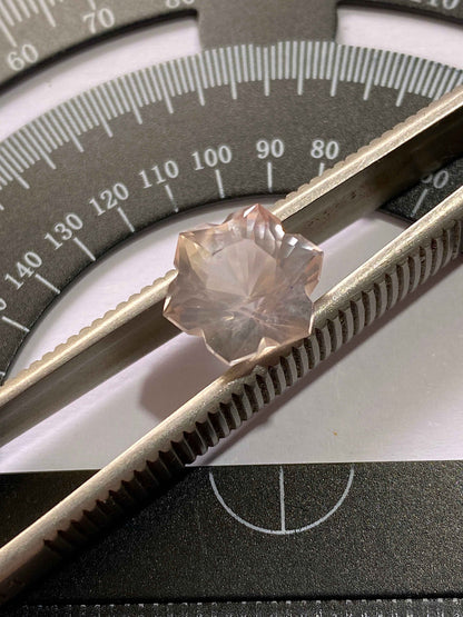 SNOWFLAKE AMETHYST GEMSTONE : GOBOBOSEB MTS., ERONGO, NAMIBIA 3.84Ct MFG4964