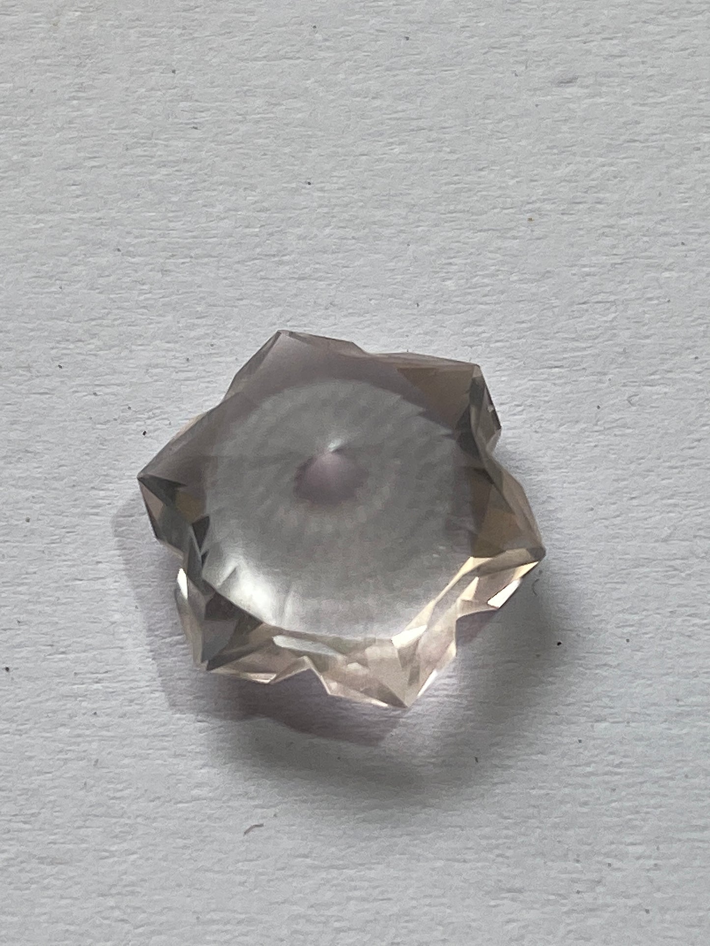 SNOWFLAKE AMETHYST GEMSTONE : GOBOBOSEB MTS., ERONGO, NAMIBIA 3.84Ct MFG4964