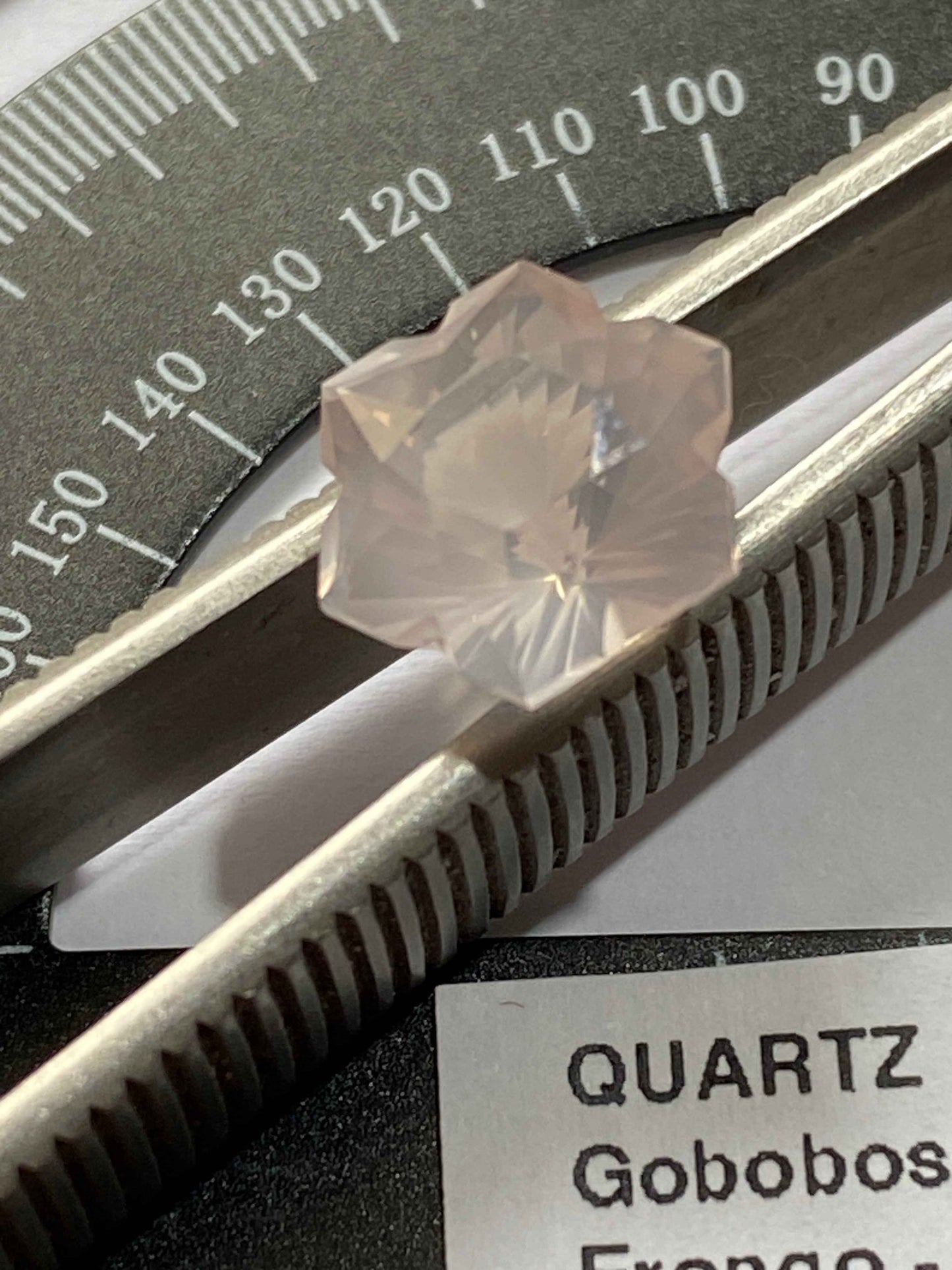 "SNOWFLAKE" ROSE DE FRANCE AMETHYST QUARTZ GEMSTONE  : GOGOBOSEM MTS, ERONGO, NAMIBIA, AFRICA. 3.64Ct. MFG4965