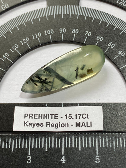 PREHNITE NATURAL GEMSTONE :  KAYES REGION, MALI, AFRICA 15.17Ct. MFG4967