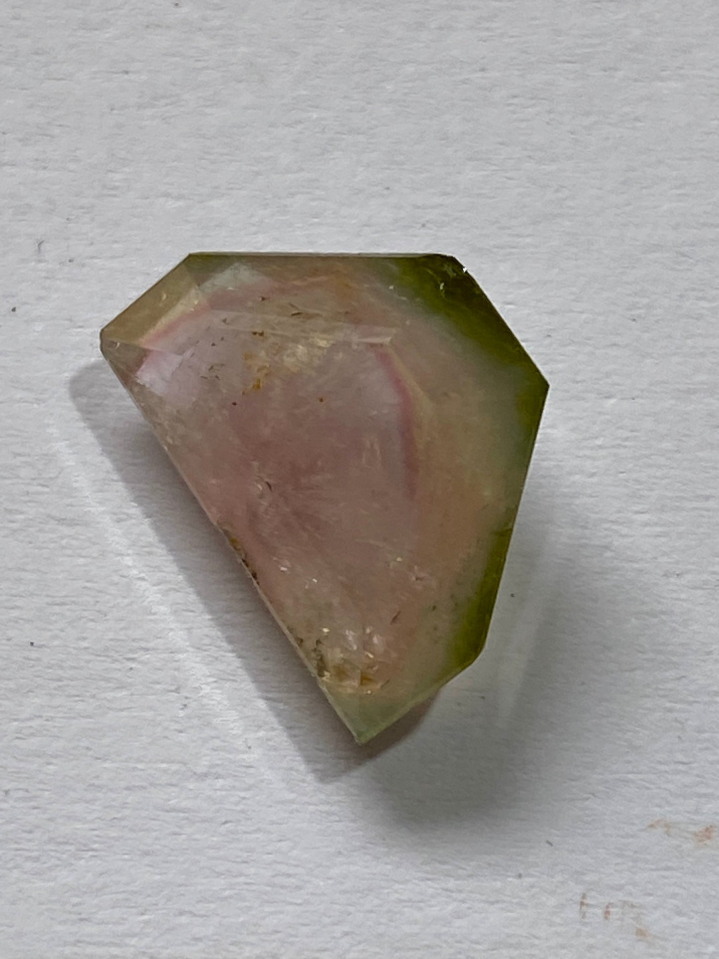 "WATERMELON" NATURAL TOURMALINE GEMSTONE : HIMALAYA MINE, CALIFORNIA, U.S.A. 5.15Ct. MFG4969