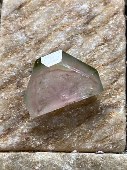 "WATERMELON" NATURAL TOURMALINE GEMSTONE : HIMALAYA MINE, CALIFORNIA, U.S.A. 5.15Ct. MFG4969