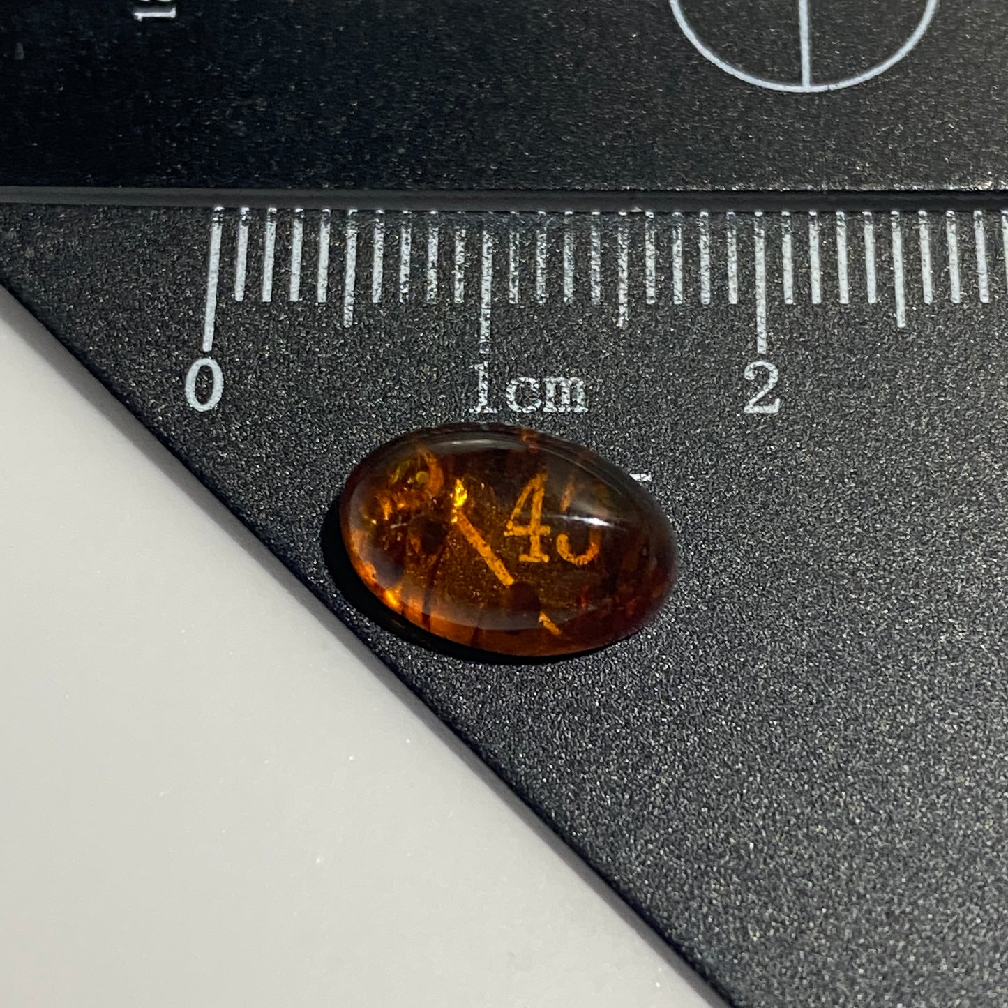 NATURAL AMBER GEMSTONE - BALTIC COAST, LATVIA. 1.45Ct  MFG5402
