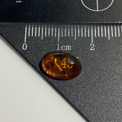 NATURAL AMBER GEMSTONE - BALTIC COAST, LATVIA. 1.45Ct  MFG5402