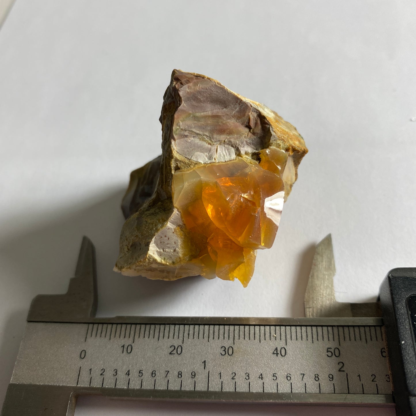 FIRE OPAL ON MATRIX - CARBONERA MINE, QUERETARO, MEXICO  52g  MF4142