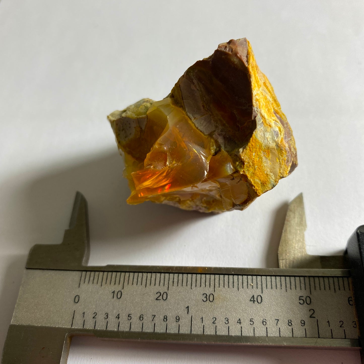 FIRE OPAL ON MATRIX - CARBONERA MINE, QUERETARO, MEXICO  52g  MF4142