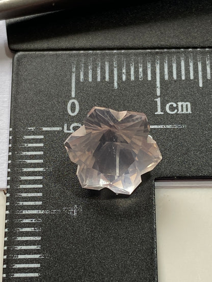 "SNOWFLAKE" AMETHYST NATURAL GEMSTONE : GOBOBOSEB MT., NAMIBIA, AFRICA 3.64Ct. MFG4970