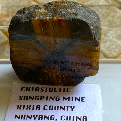 CHIASTOLITE, SANGPING MINE, , CHINA 19g MF1847