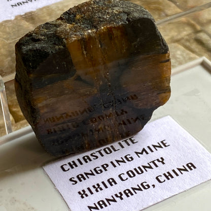 CHIASTOLITE, SANGPING MINE, , CHINA 19g MF1847