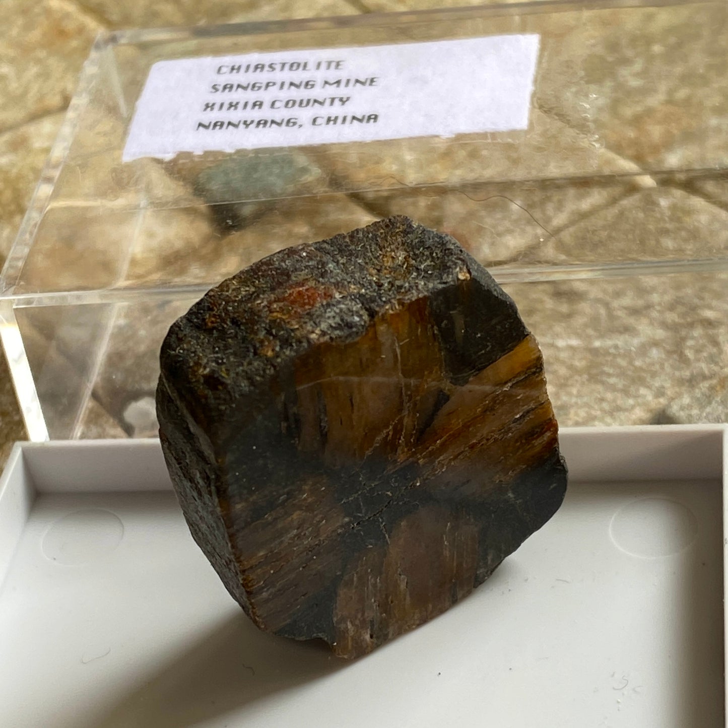 CHIASTOLITE, SANGPING MINE, , CHINA 19g MF1847