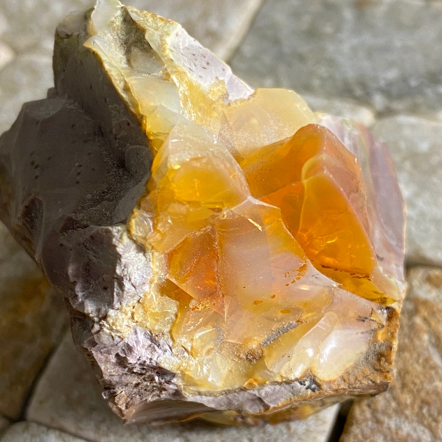 FIRE OPAL ON MATRIX - CARBONERA MINE, QUERETARO, MEXICO  52g  MF4142