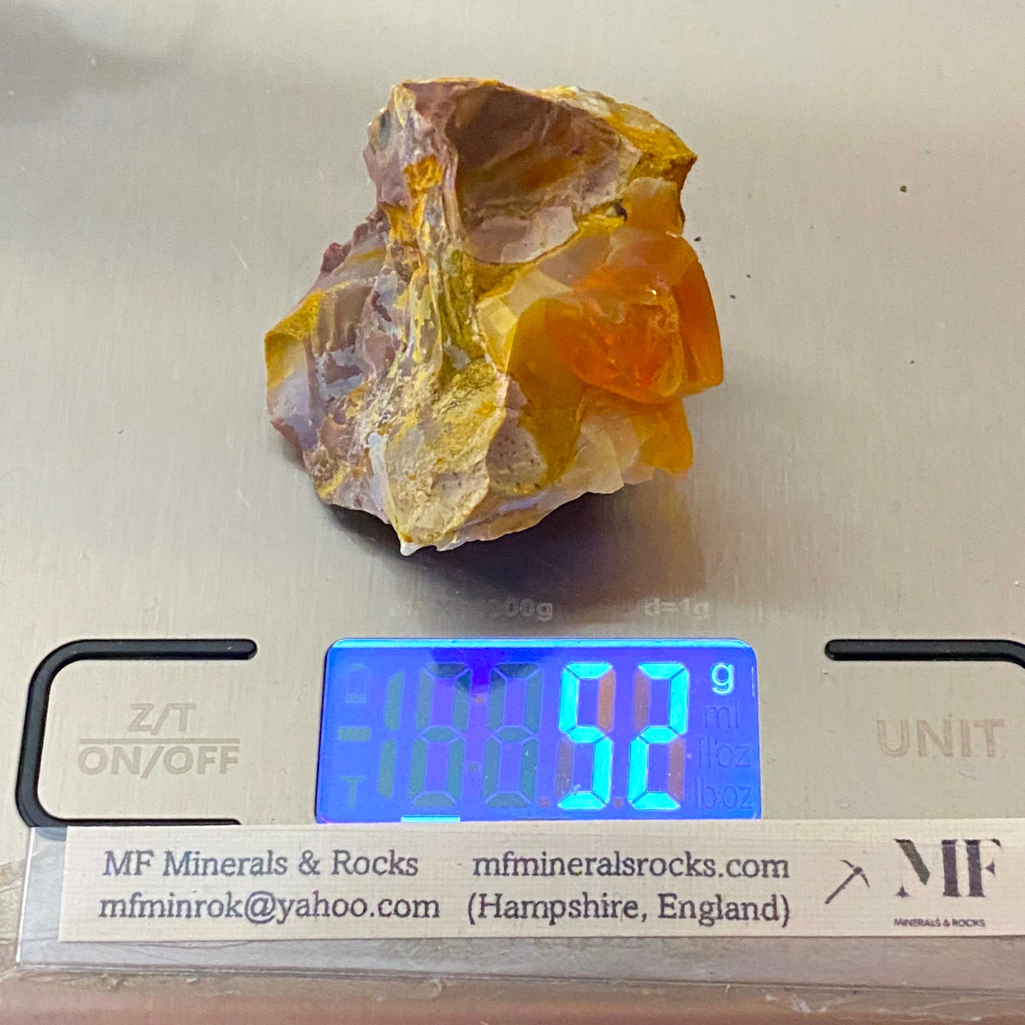 FIRE OPAL ON MATRIX - CARBONERA MINE, QUERETARO, MEXICO  52g  MF4142