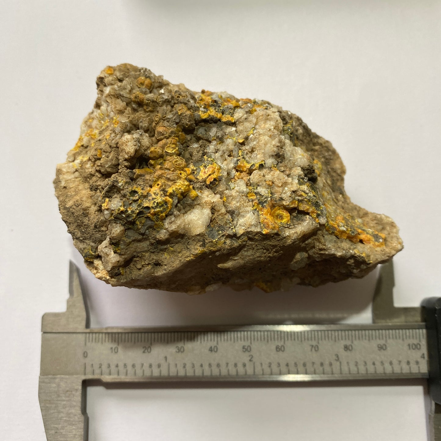 MIMETITE (ETC) - DRY GILL MINE, CALDBECK, ALLERDALE, CUMBRIA, ENGLAND