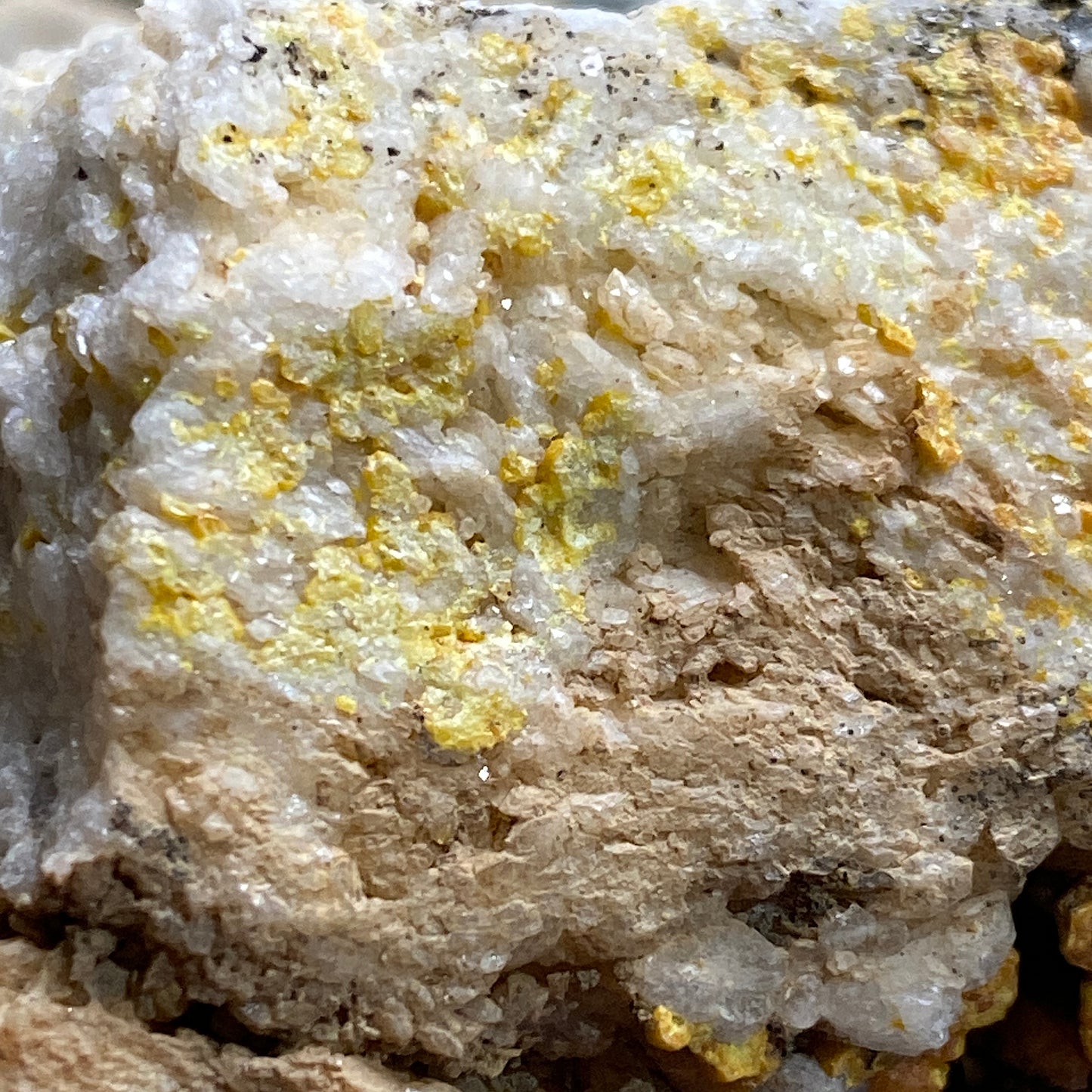 MIMETITE (ETC) - DRY GILL MINE, CALDBECK, ALLERDALE, CUMBRIA, ENGLAND