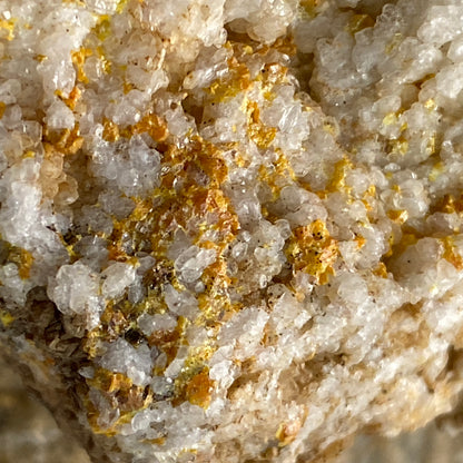 MIMETITE (ETC) - DRY GILL MINE, CALDBECK, ALLERDALE, CUMBRIA, ENGLAND