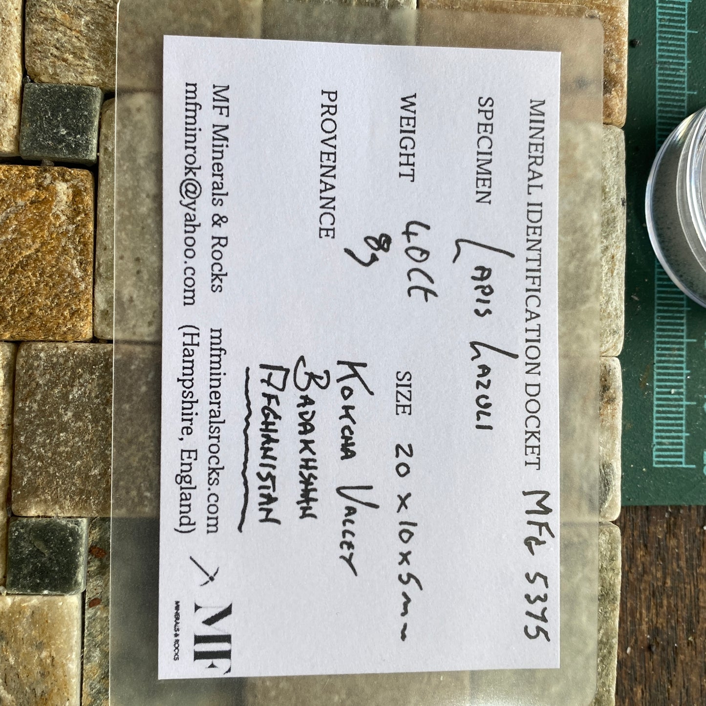 LAPIS LAZULI NATURAL GEMSTONE - KOKCHA VALLEY, AFGHANISTAN 40Ct MFG5375