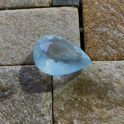 AQUAMARINE BERYL NATURAL GEMSTONE - SHENGUS, ROUNDU, PAKISTAN 13.20Ct MFG5365