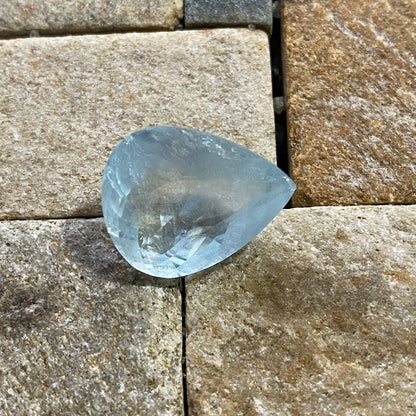 AQUAMARINE BERYL NATURAL GEMSTONE - SHENGUS, ROUNDU, PAKISTAN 13.20Ct MFG5365